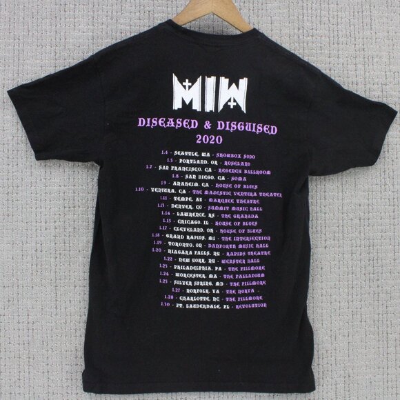 Tultex Shirt Mens Medium M Black Motionless In White Diseased & Disguised 2020 - Picture 6 of 8